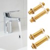 Pack of 2 G3/4 Brass Bulkhead Fitting, 12 cm Male