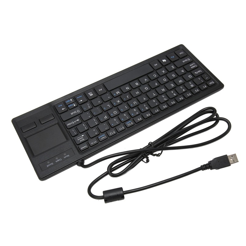 K 800 Keyboard with Touchpad Wired Ultra Thin Mini Compact