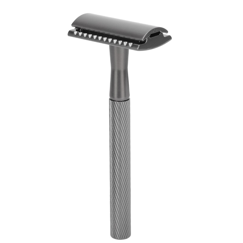 Zinc Alloy Safety Razor Men Portable Brass Handle Double Edge