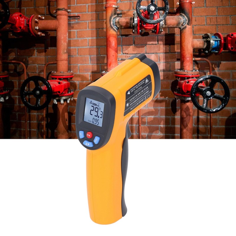Handheld Heat Temperature Gun, Infrared Thermometer, High Precision Industrial Temperature
