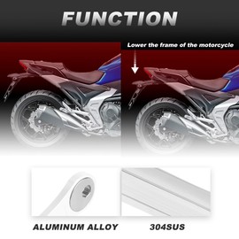 Xitomer 0-1.2'' Adjustable Lowering kit, Fit for XTZ 660 TENERE 2008-2017 Fit for HAYABUSA - GSX1300 1999-2023 Suspension Links Lower Link (Silver)