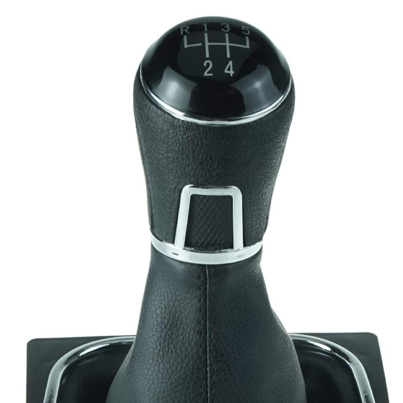 Do!LED Gear Knob Gear Stick Boot 5 Gears Black Stitching