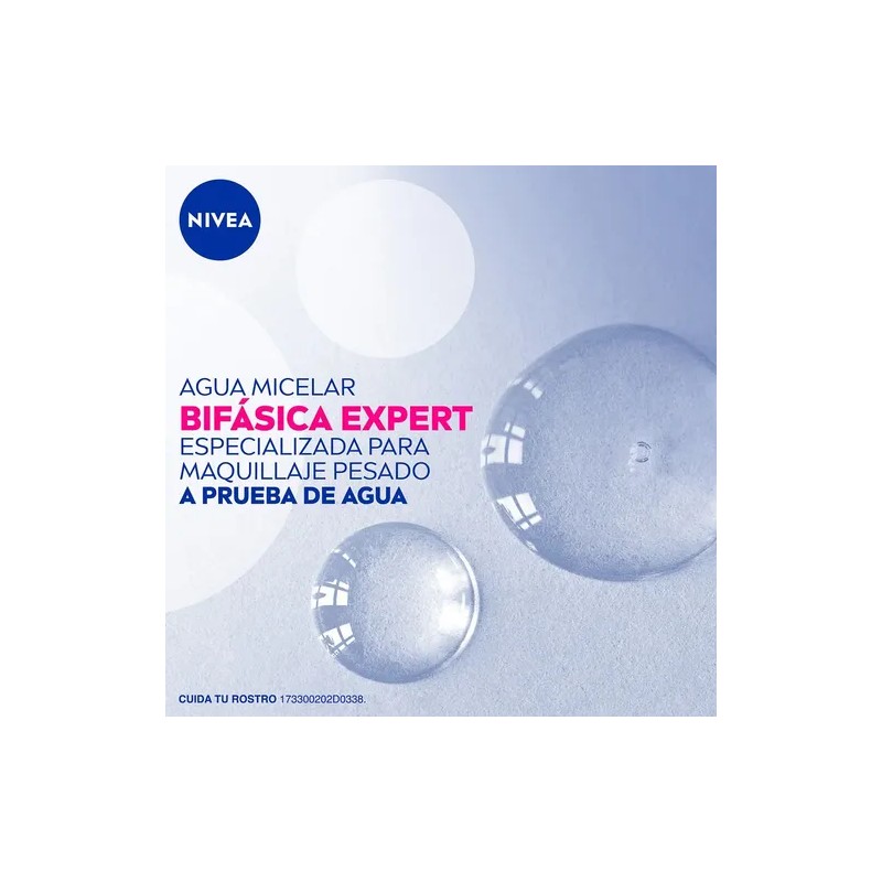 Agua Micelar Bifásica NIVEA Micellair Black Expert 400 Ml