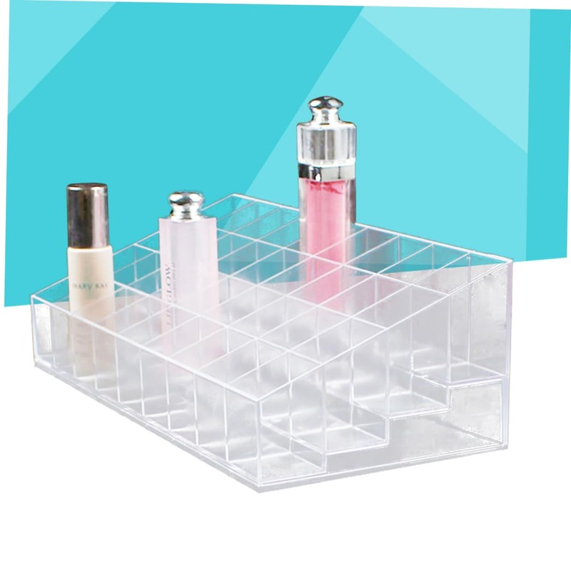 Baluue Clear Lipstick Organizer Space Makeup Storage Display Stand for