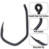 Alwonder 30pcs Carp Fishing Claw Hooks Micro Barbed PTFE Coated