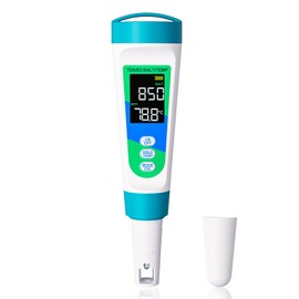 dzdarren 4-in-1 Digital Pool Salt Meter – TDS, EC, Salinity, Temperature Tester for Swimming Pool, Hot Tub, Spa, Aquarium, Saltwater Chlorinator Systems