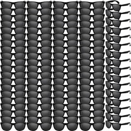 150 Pack Party Favor Black Sunglasses Bulk, Birthday Decor for Kids Adult, 80s Style Plastic Sun Glasses Toy, Carnival Prizes, Summer Beach/Pool Party Supplie, Goody Bag Stuffer, Gift Box for Boy Girl