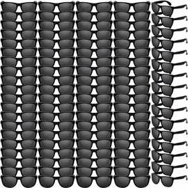 150 Pack Party Favor Black Sunglasses Bulk, Birthday Decor for Kids Adult, 80s Style Plastic Sun Glasses Toy, Carnival Prizes, Summer Beach/Pool Party Supplie, Goody Bag Stuffer, Gift Box for Boy Girl