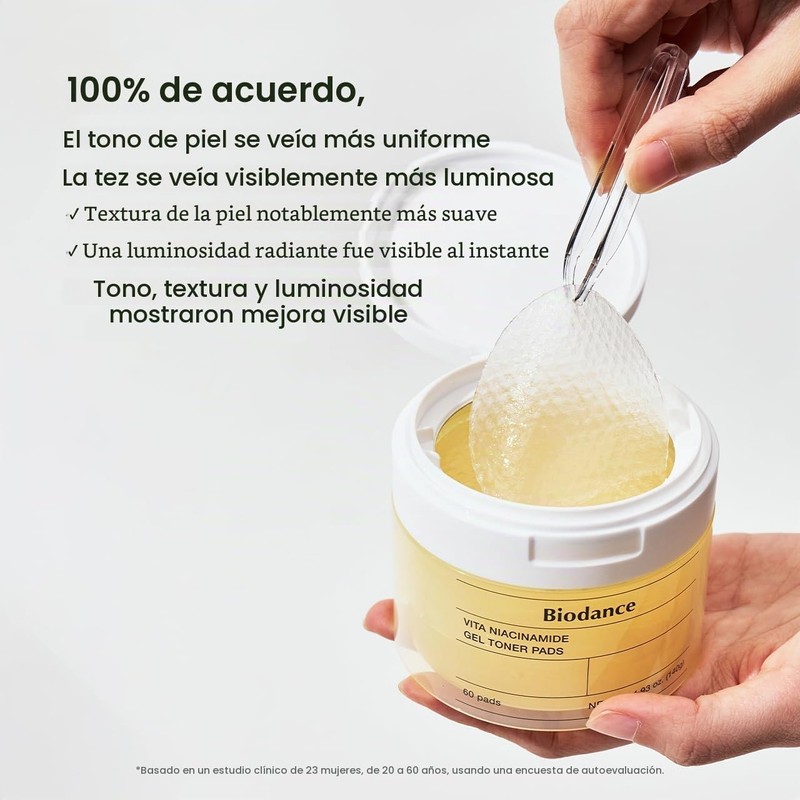 Biodance Vita Niacinamide Gel Toner Pads 60Pads