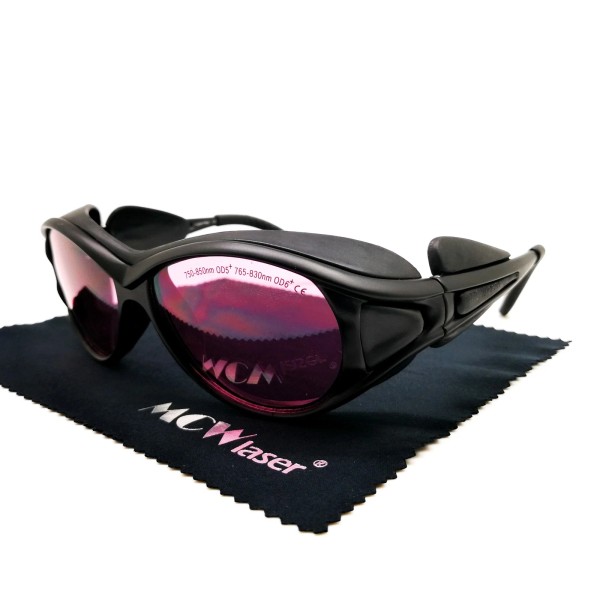 MCWlaser Safety Glasses 750-850 nm OD5+ 765-830 nm OD6+ EP-18