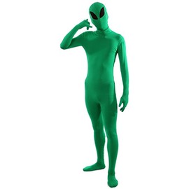VSVO Full Body Greenman Suit - Lime Green (Alien, Large)