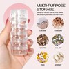 1 Column (6pcs) - Beauticom 10G/10ML Transparent Stackable Jars -