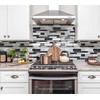 DEWOO Kitchen Backsplash Self Adhesive Wall 3D Marble Tiles Peel