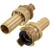 POPPSTAR Brass Suction and High Pressure Coupling, Pack of 2
