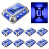 CREPOW Solar Deck Lights Driveway Dock Lights- 8 Packs Waterproof