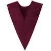 IvyRobes Unisex V Shape Choir Stole in Solid Color, Maroon,