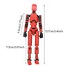 SEVENCATS Robot Model Doll Movable Figure with Weapon Character Approximately