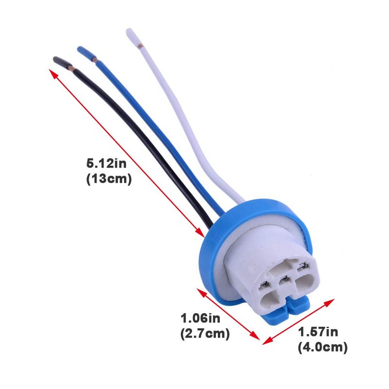 HerMia 9007 9004 HB1 HB5 High Temperature Ceramic Male Wire
