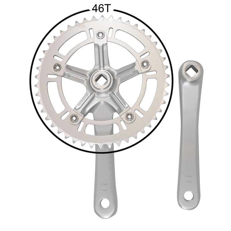 WEERAS City Folding Bicycle Crankset Single Tooth Disc 46T 130BCD