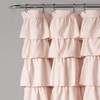 Lush Decor, Blush Ruffle Shower Curtain, 72" x 72"