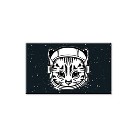 Space Cat 3" x 2" Refrigerator Magnet