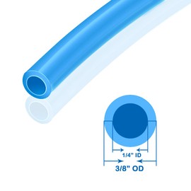 Joywayus 3/8" OD 32.8Ft Blue Pneumatic Tubing Pipe Pu Air Tubing Pipe Hose 10 Meter for Fluid Transfer Tubing or Air Line Tubing