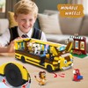 HOGOKIDS Cat School Bus Building Set with Light - 1319PCS