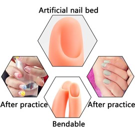 Itian Nail Hand Practice Model Movable Fake Fingers, Reusable for Acrylic Nail for Nail Art Practice Manicure Practice