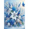 wavaiov 5D Diamond Painting Kits for Adult, Birds Flower Diamond Art Kits for Beginners, DIY Special Shape Drill Floral Diamond Dot Gem Art Kits for Home Decor 12x16Inch