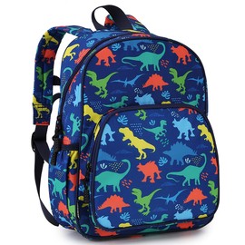 RAVUO Boys School Bag School Backpack with Chest Strap Children's Backpack 3-6 Years School Bag Boys 1 Class School Bag Boys, dino, Unique