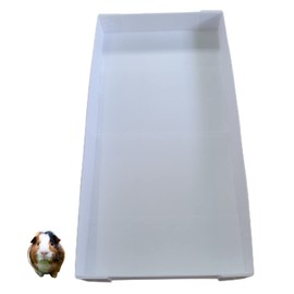 Corrugated Plastic Cage Liner Base - Fits Inside 47"x24" Guinea Pig Cage - Actual Dimensions 22.5" x 46" - Replaces The Canvas (White)