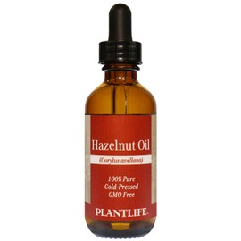 Plantlife Hazelnut Oil 2 oz - 100% Pure Cold Pressed Base Oil for Aromatherapy