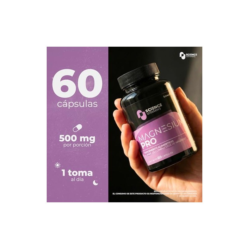 Magnesium Pro | Citrato y Glicinato de Magnesio + MAP,