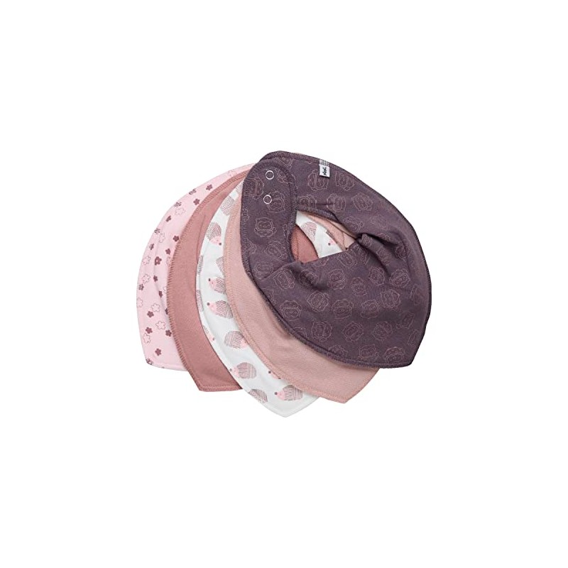 Pippi made with love Unisex Baby Triangle Bib, Old Rose