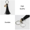 CHXTguyue Tassel Keychain Exquisite Circle Keyring Simply Backpack Hanging Pendant