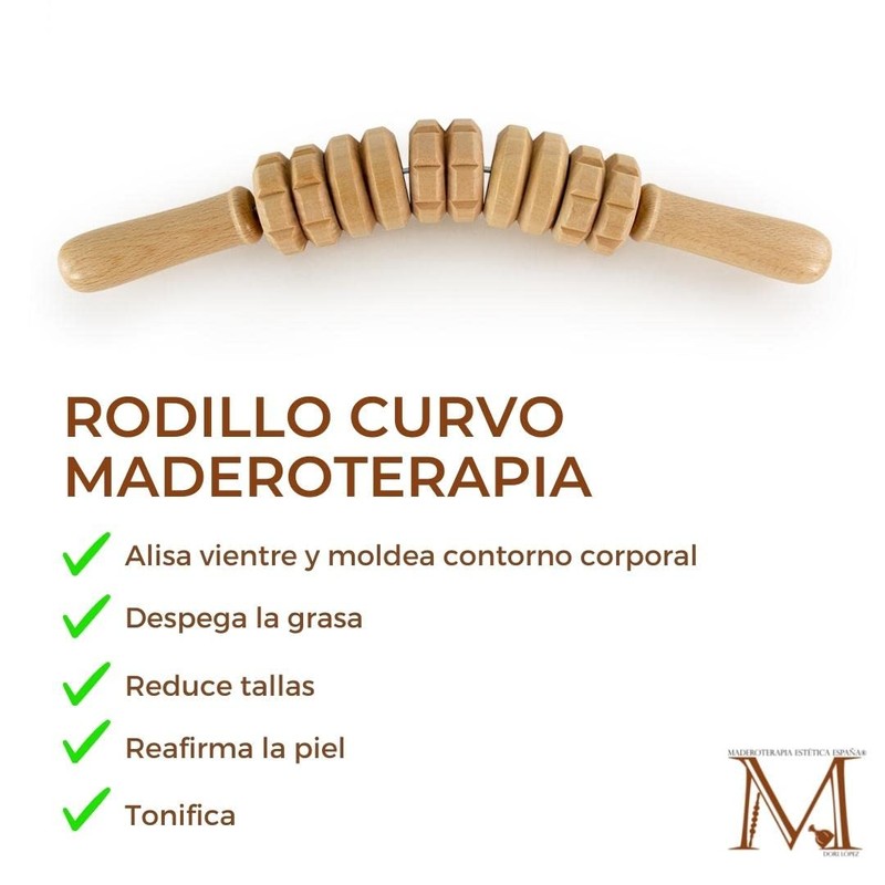Curved Wood Therapy Roller | Curved Roller | Made from