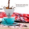 Stainless Steel Coffee Filter Reusable Double Layer Brew Dripper with
