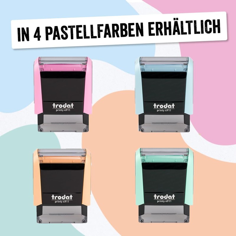 Trodat DIY Self Inking Stamp - Printy 4911 Pastel Green