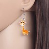 DOWAY Acrylic Cartoon Cute Giraffe Earrings Jewellery Decoration for Women