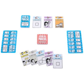 Mattel Games Sarah's Scribbles Procrastination Card Game, French Version, 2 Card Packs, 2 to 4 Players, Game for the Whole Family, Ages 3 and up, HPH11