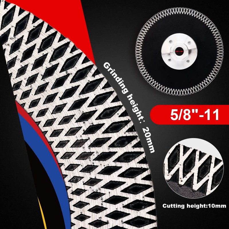 Csaverde 4.5" Super Tile Cutting and Grinding Blade with Removeable