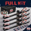 Vehiclex Combo Axle Tie Down Straps 4PK — 2"x9.5ft Integrated