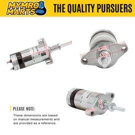 MYMRO 12V Stop Solenoid Valve 125-5773 8C-9986 1255773 SOL22103 for Caterpillar Engine 3204 3304 3304B 3306 3306B 3306C 3406C 3406B 3306B HT400