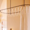 12 Pcs Shower Curtain Hooks with Double Layer Shower Curtain