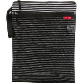 Skip Hop Bolsa Impermeable Húmeda-Seca, Raya Blanco Y Negro