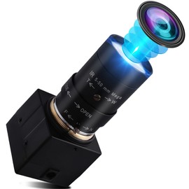 IFWATER USB Camera 1080P 5-50mm10X Telephoto Manual Lens,100fps High Frame Rate Focus Adjustable USB Webcam Close-up Plug and Play for OpenCV/Zoom/Skype/FaceTime/Teams