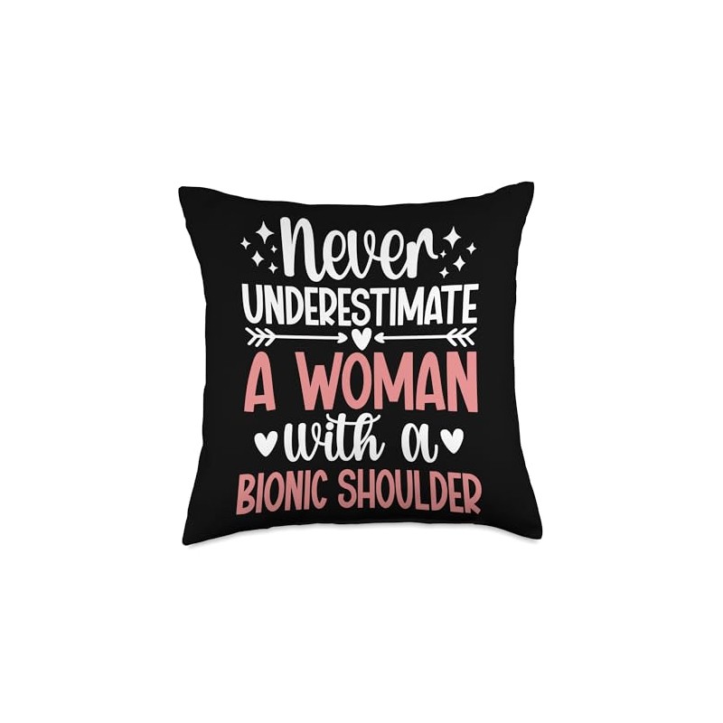 Shoulder Arthroscopy Survivor Post Shoulder Surgery Recovery Throw Pillow