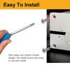 Mrosnail 60Pcs D Series Panel Screw & Nut Kit, Stainless