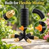 7-Way Garden Misting Nozzle Kit – 7 Brass Sprayers with