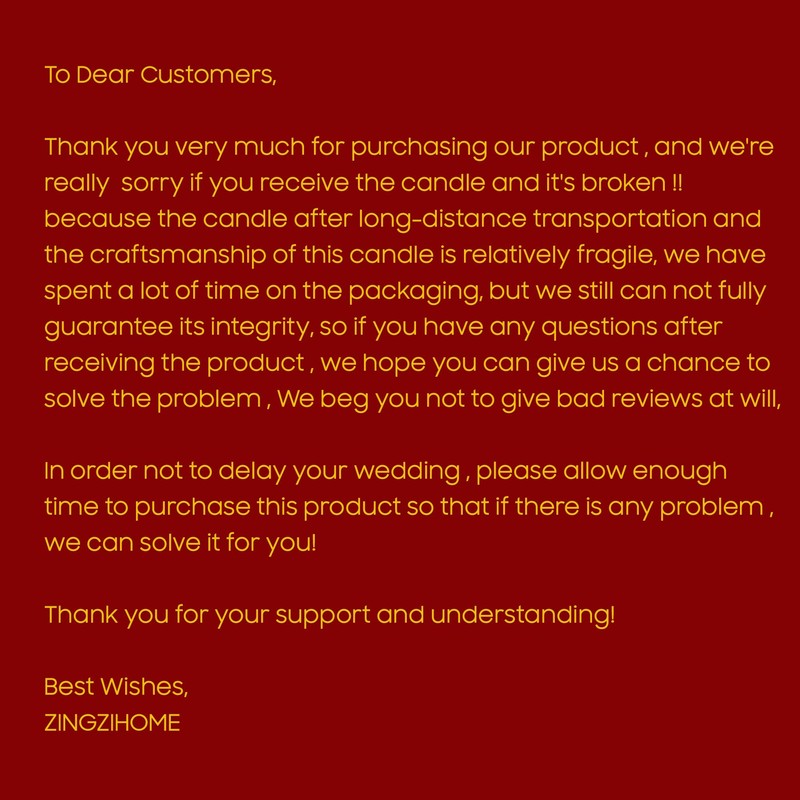 ZINGZIHOME Chinese Wedding Candles Red Traditional Double Happiness Candle 1